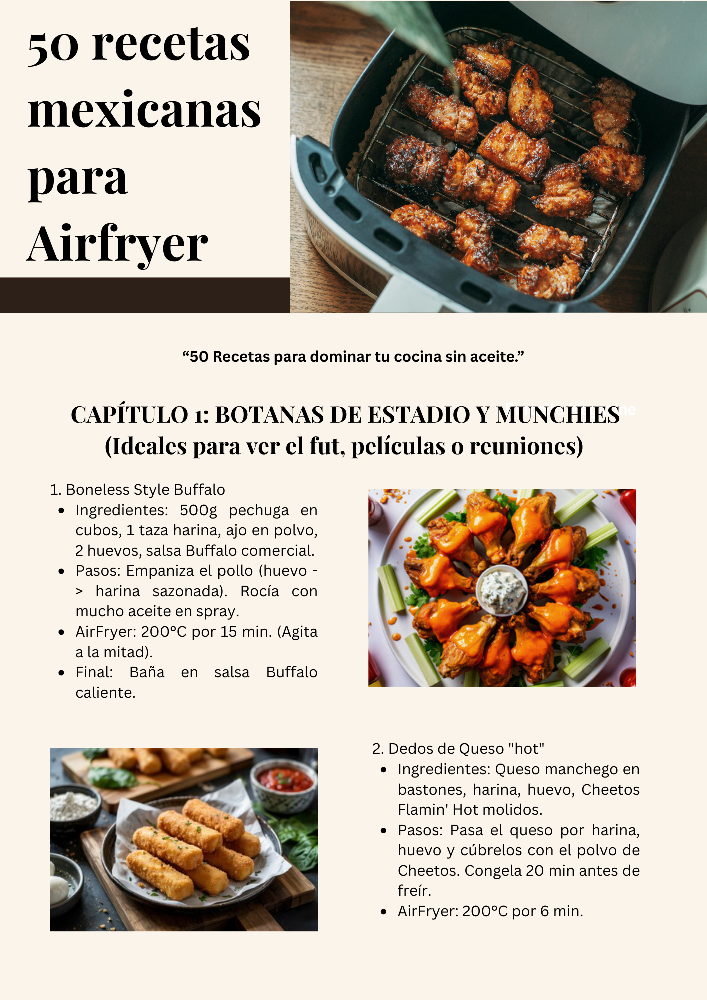 Recetas Mexicanas para Freidora de Aire